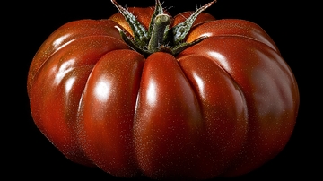 巨大深色西红柿