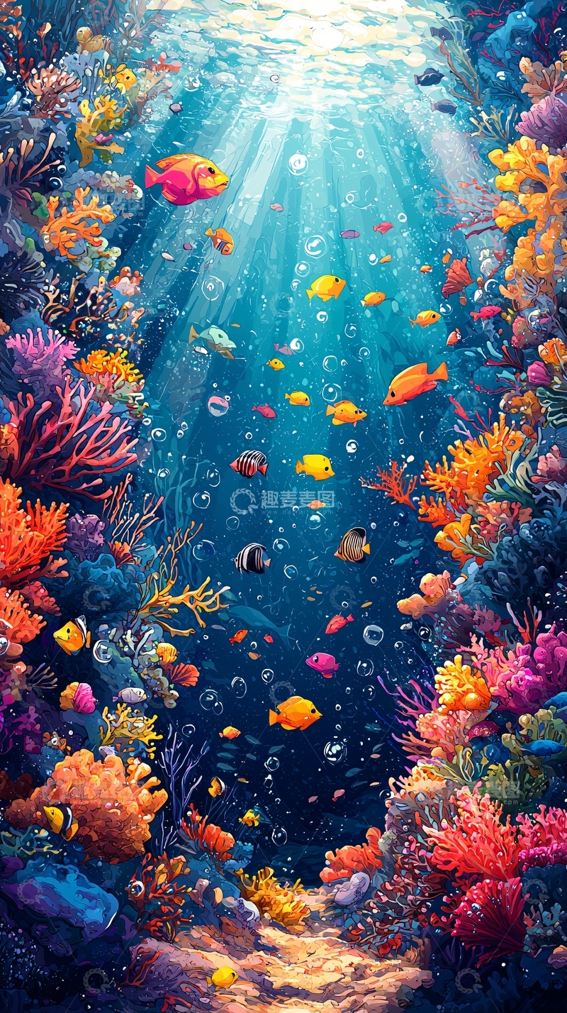 高清大图下载【趣麦麦图】海底世界