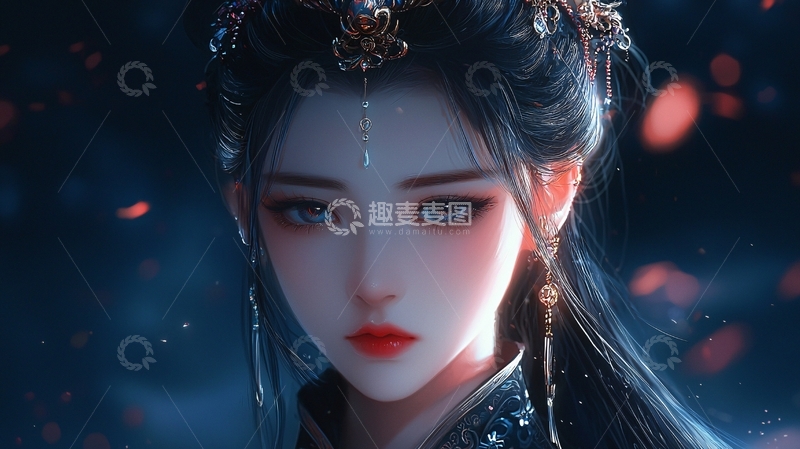 高清大图下载【趣麦麦图】古风美女