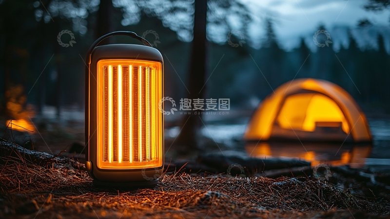 高清大图下载【趣麦麦图】户外便携式暖灯