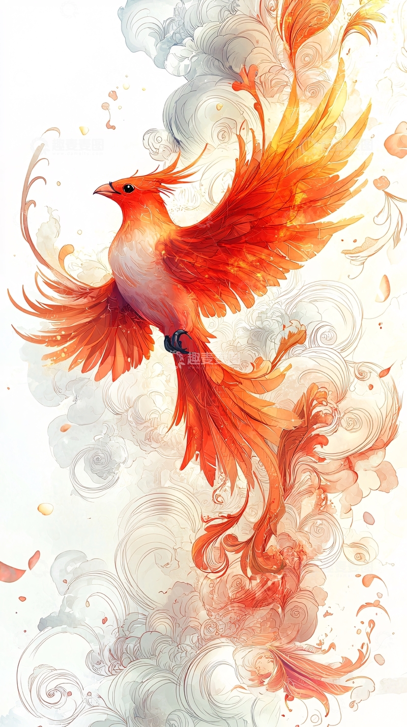 高清大图下载【趣麦麦图】火凤凰