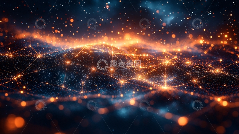 高清大图下载【趣麦麦图】星光点点山峦网络