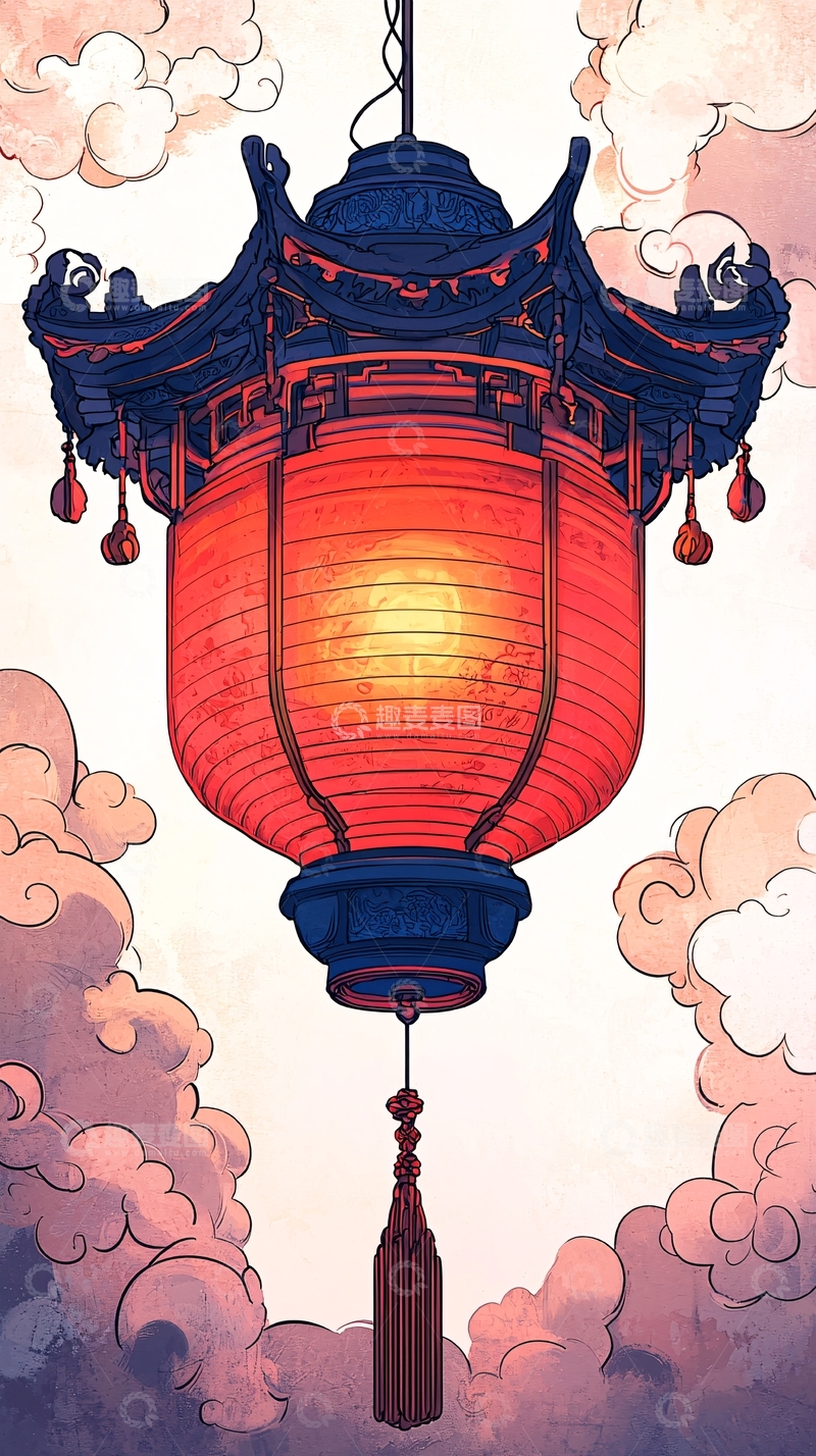 高清大图下载【趣麦麦图】中式宫灯