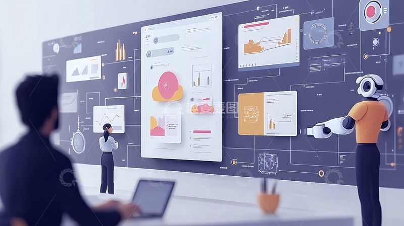 高清大图下载【趣麦麦图】数据分析墙