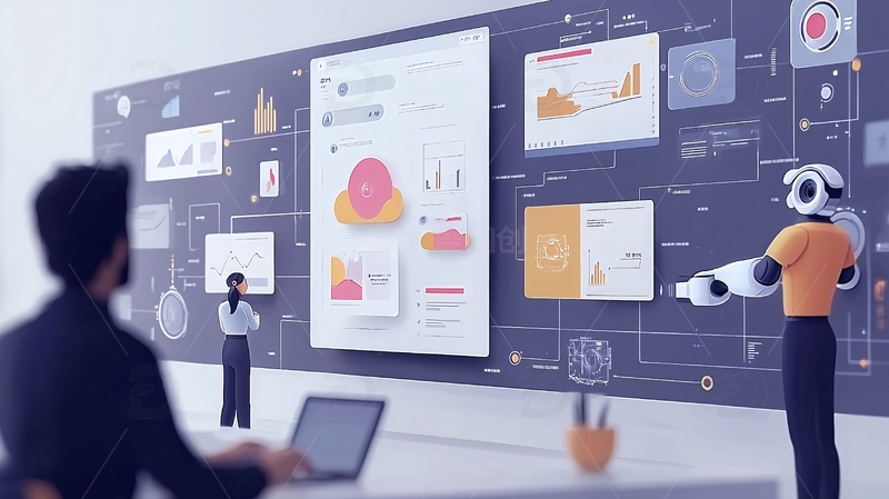 高清大图下载【趣麦麦图】数据分析墙