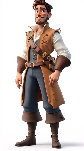 动画帅气男性角色