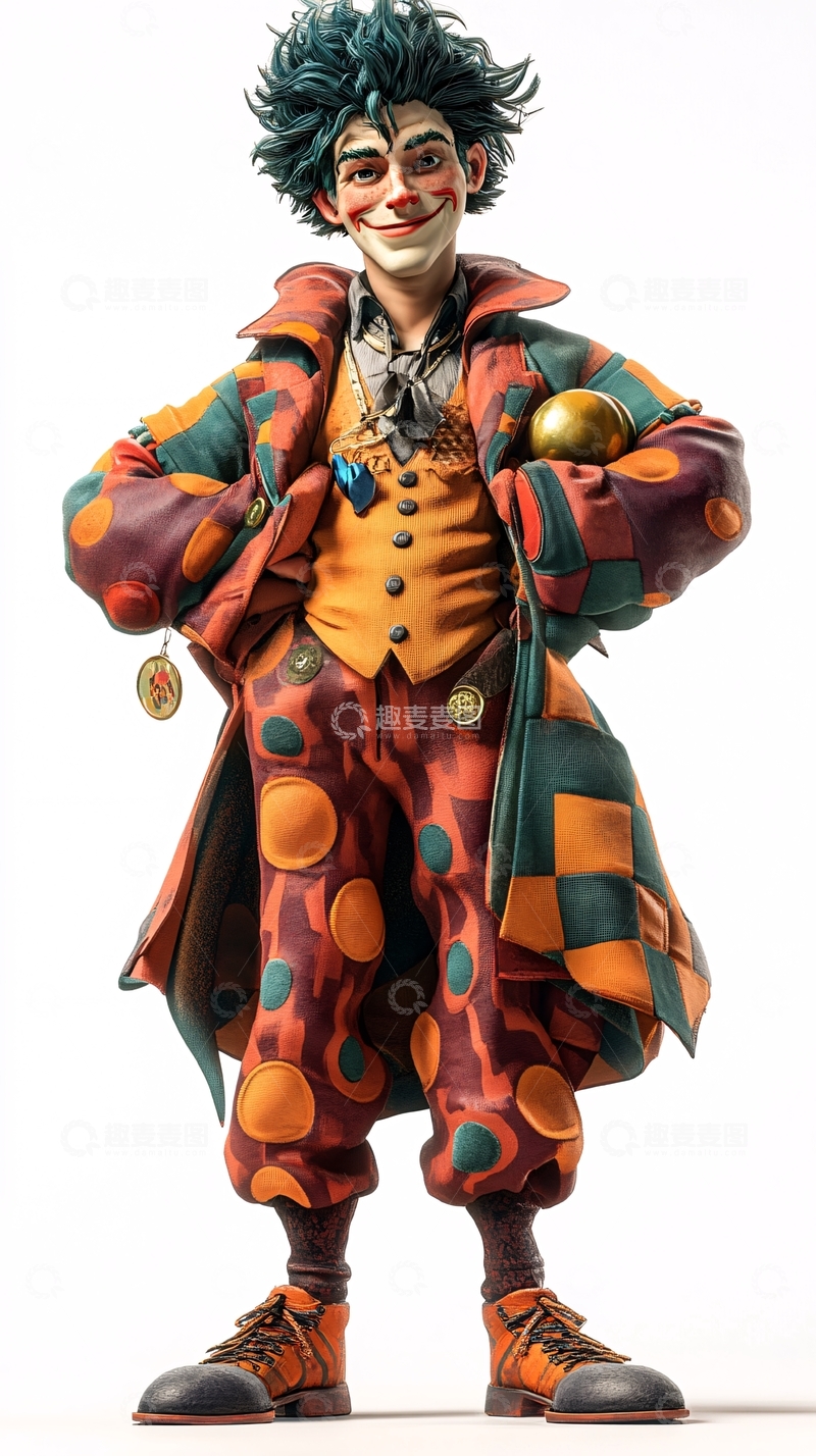 高清大图下载【趣麦麦图】小丑雕像