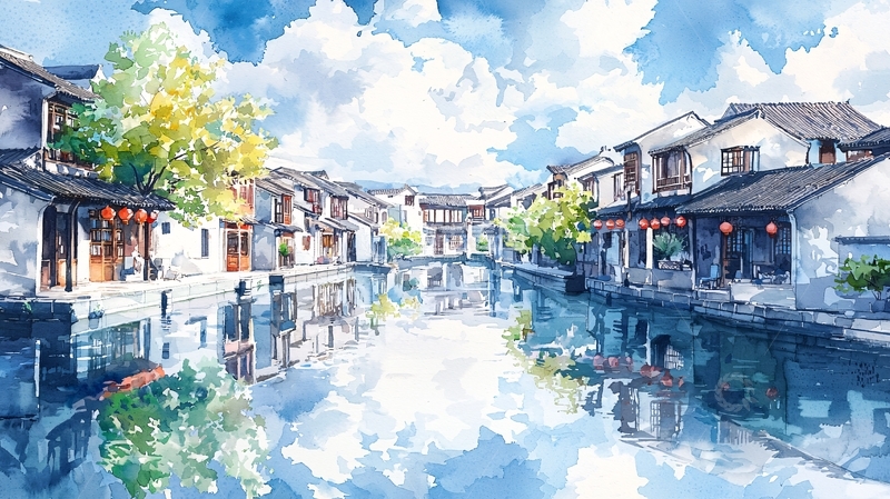 高清大图下载【趣麦麦图】水彩画