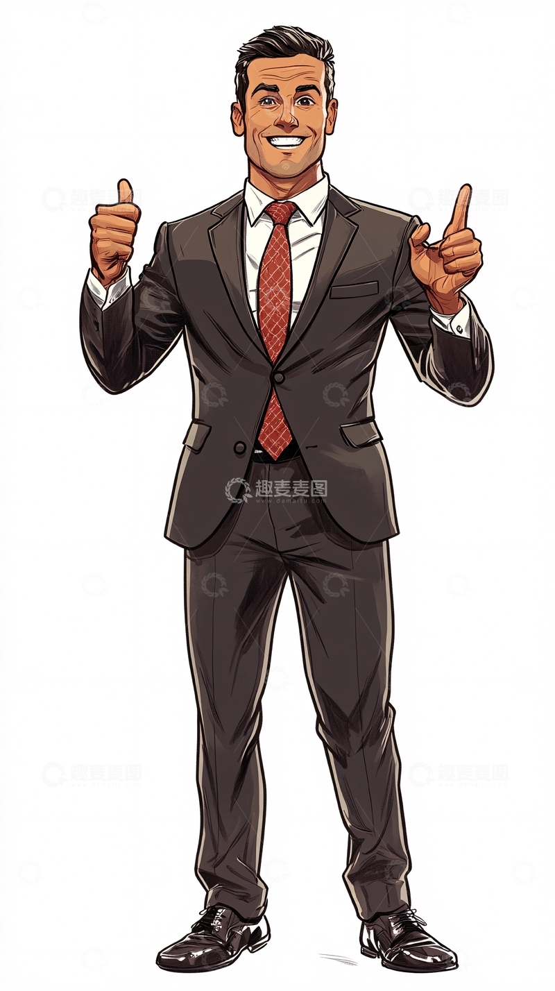 高清大图下载【趣麦麦图】西装男士