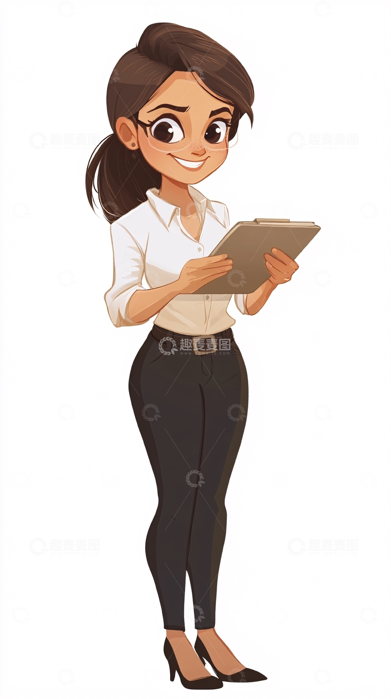 高清大图下载【趣麦麦图】卡通女性