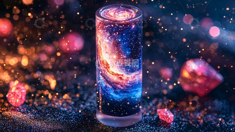 高清大图下载【趣麦麦图】宇宙星空在杯子里