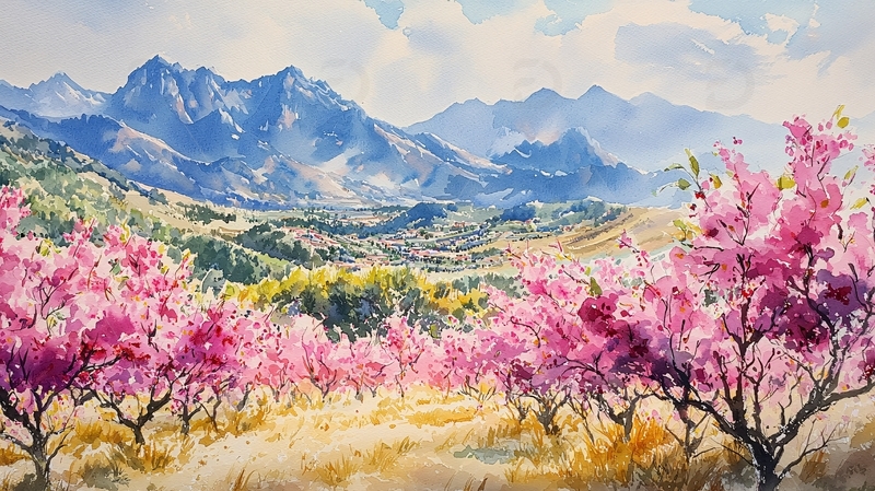 高清大图下载【趣麦麦图】水彩画