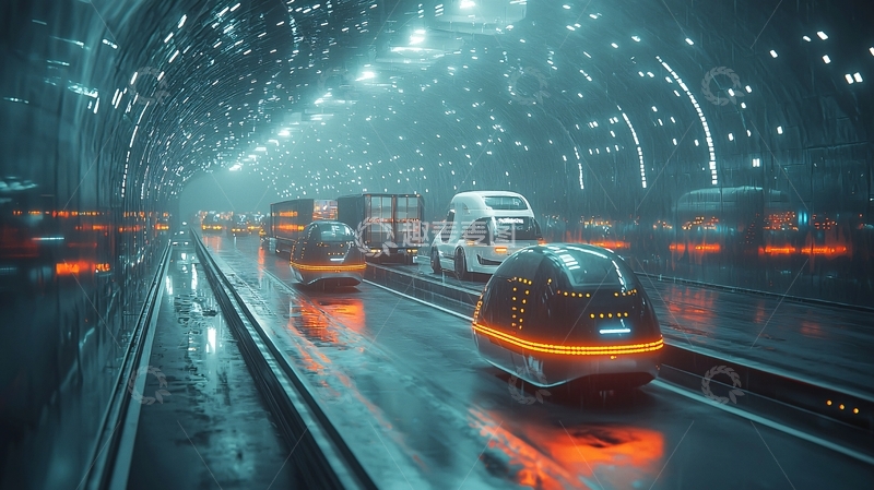 高清大图下载【趣麦麦图】未来科技感隧道