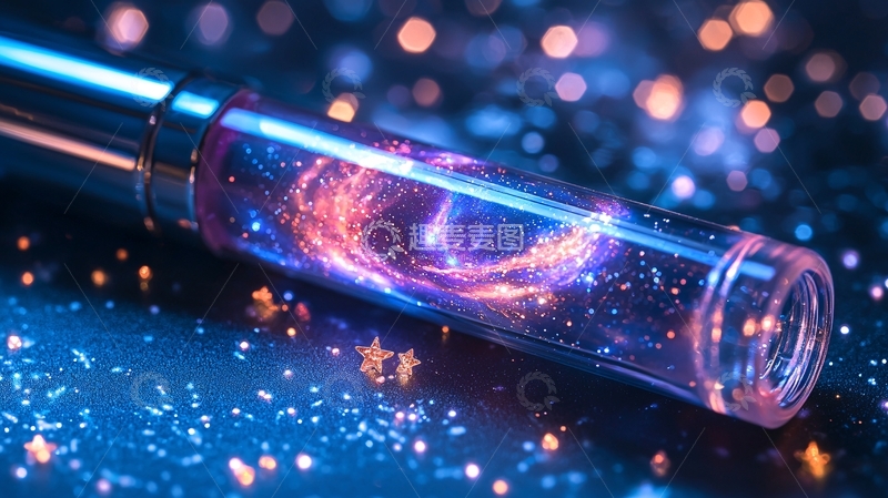 高清大图下载【趣麦麦图】星河宇宙能量瓶