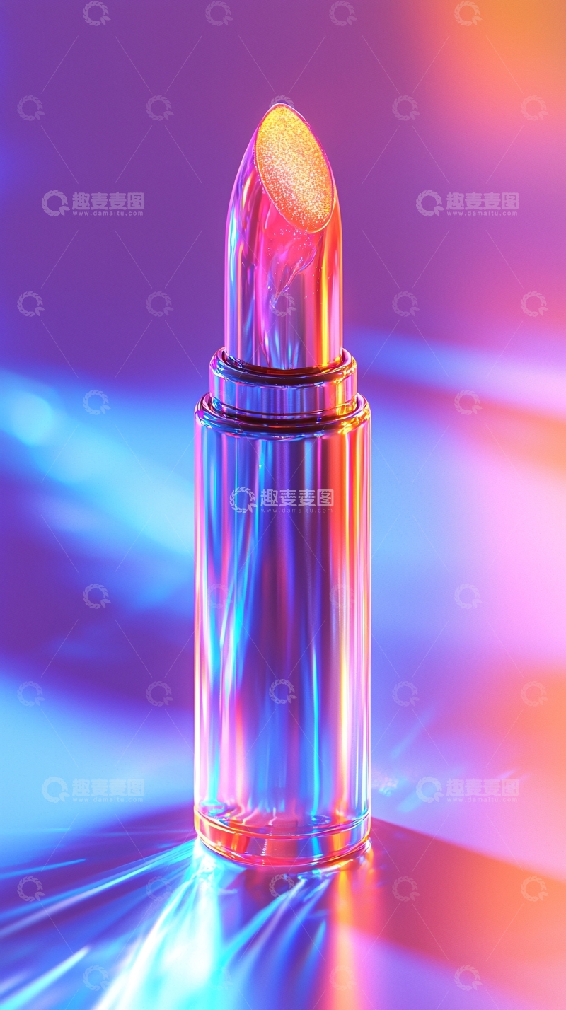 高清大图下载【趣麦麦图】霓虹灯光下的口红