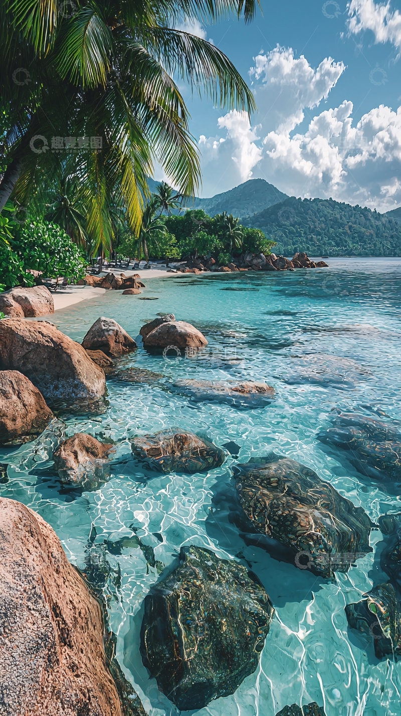高清大图下载【趣麦麦图】热带海滩景色