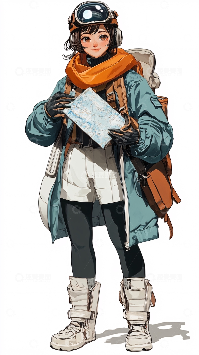 高清大图下载【趣麦麦图】户外女孩