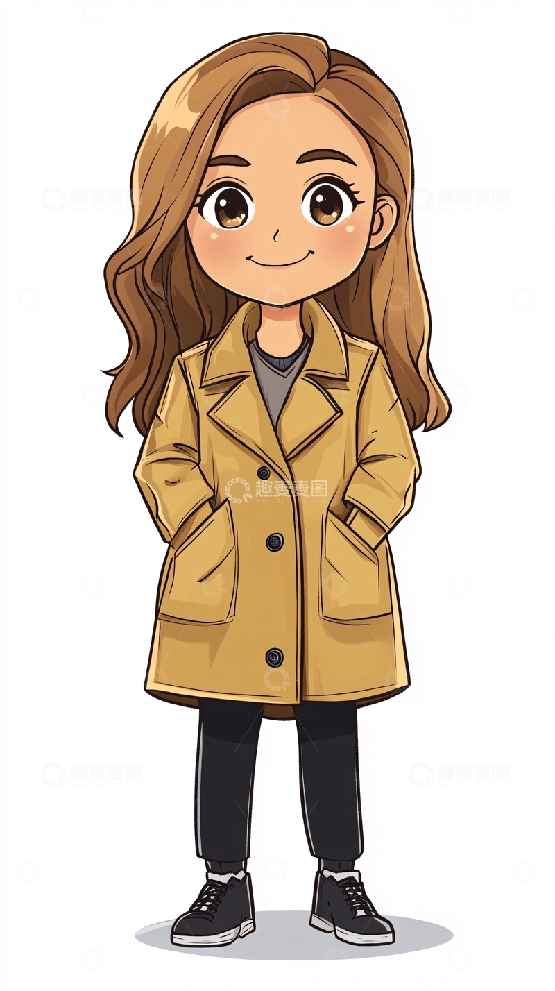 高清大图下载【趣麦麦图】卡通女孩83