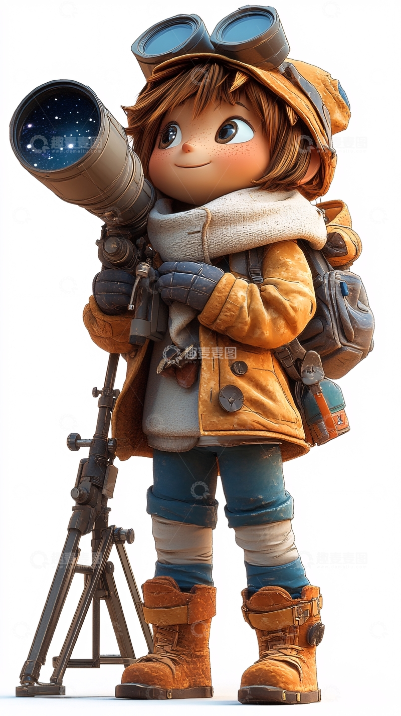 高清大图下载【趣麦麦图】可爱卡通女孩