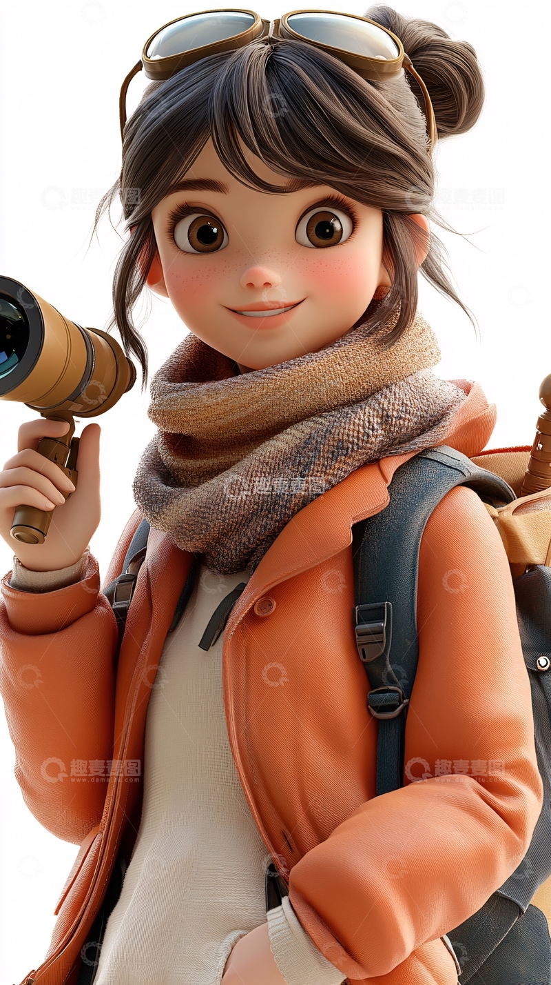高清大图下载【趣麦麦图】卡通女孩81
