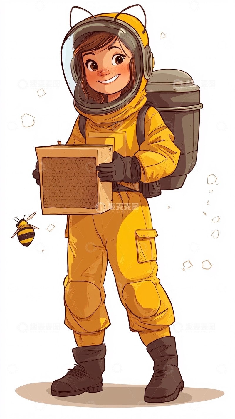 高清大图下载【趣麦麦图】卡通女孩85