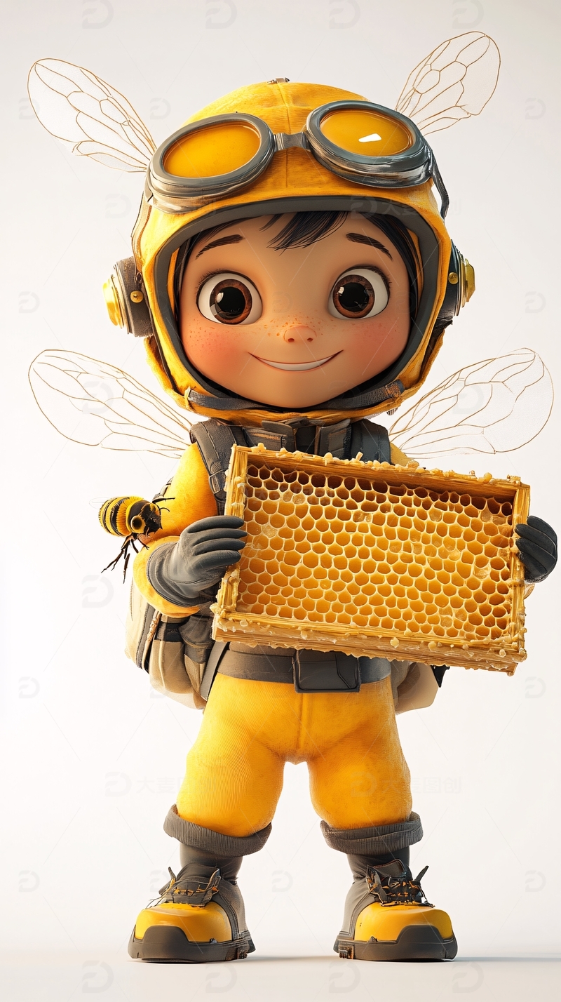 可爱小蜜蜂女孩