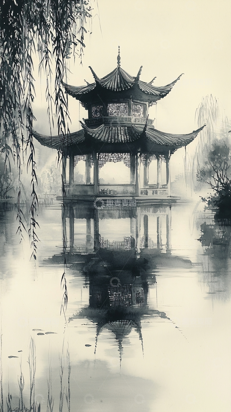 高清大图下载【趣麦麦图】水墨画