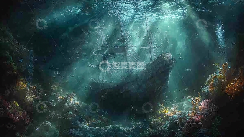 高清大图下载【趣麦麦图】沉船