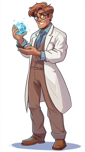 戴眼镜的科学家