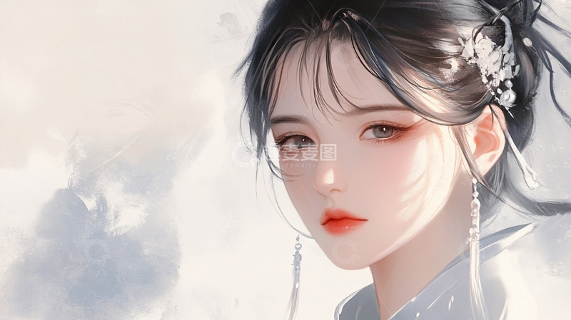 高清大图下载【趣麦麦图】古风美女