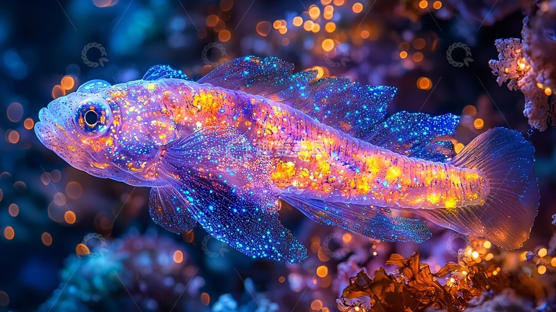 高清大图下载【趣麦麦图】深海发光鱼类高清图片