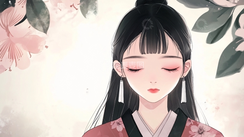 高清大图下载【趣麦麦图】古风少女