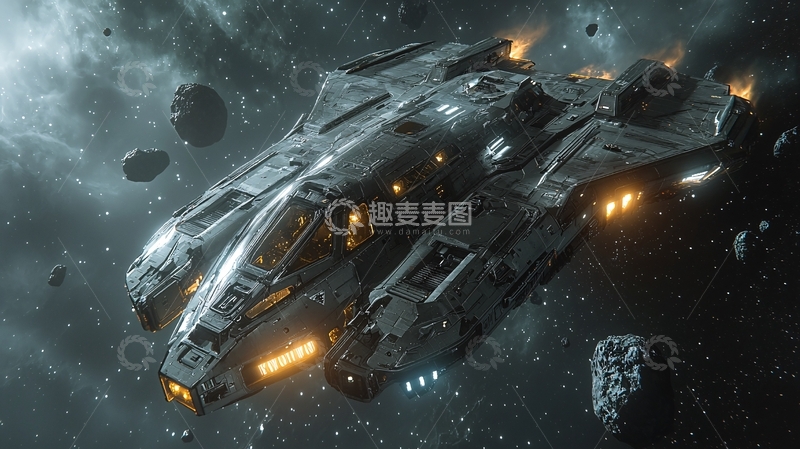 高清大图下载【趣麦麦图】太空战舰