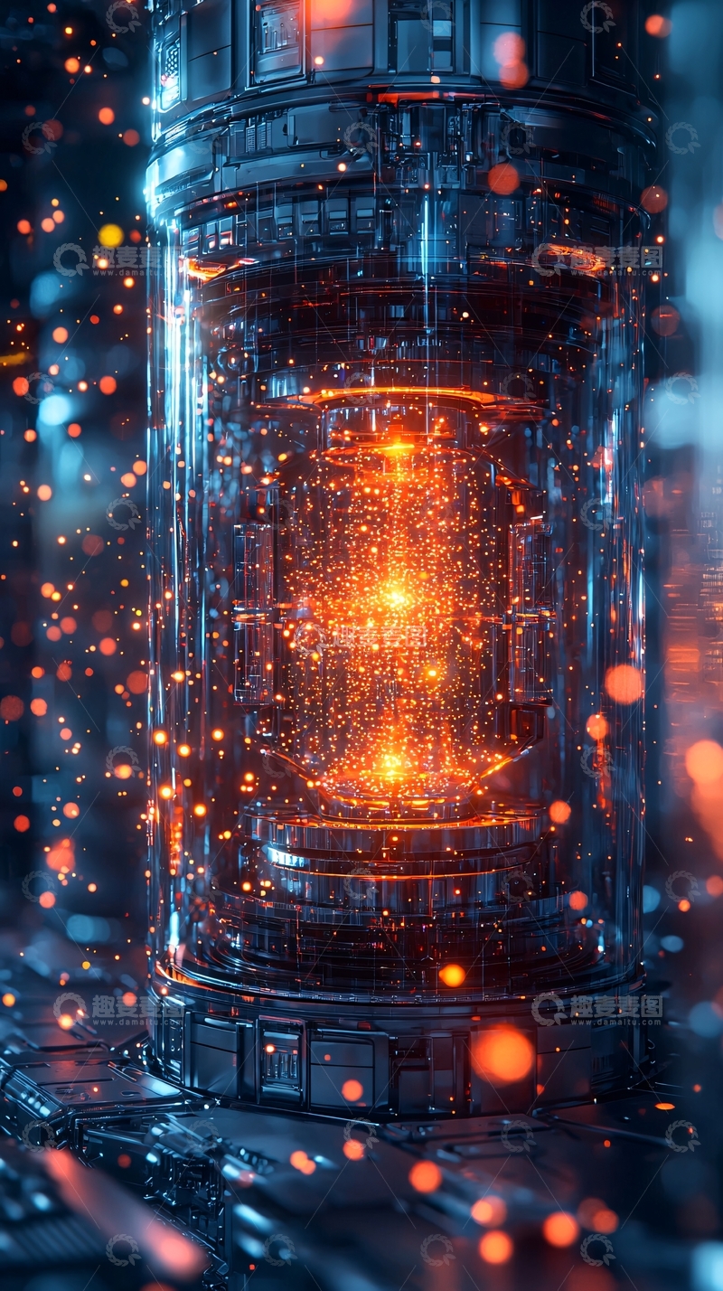 高清大图下载【趣麦麦图】科幻风格能量容器