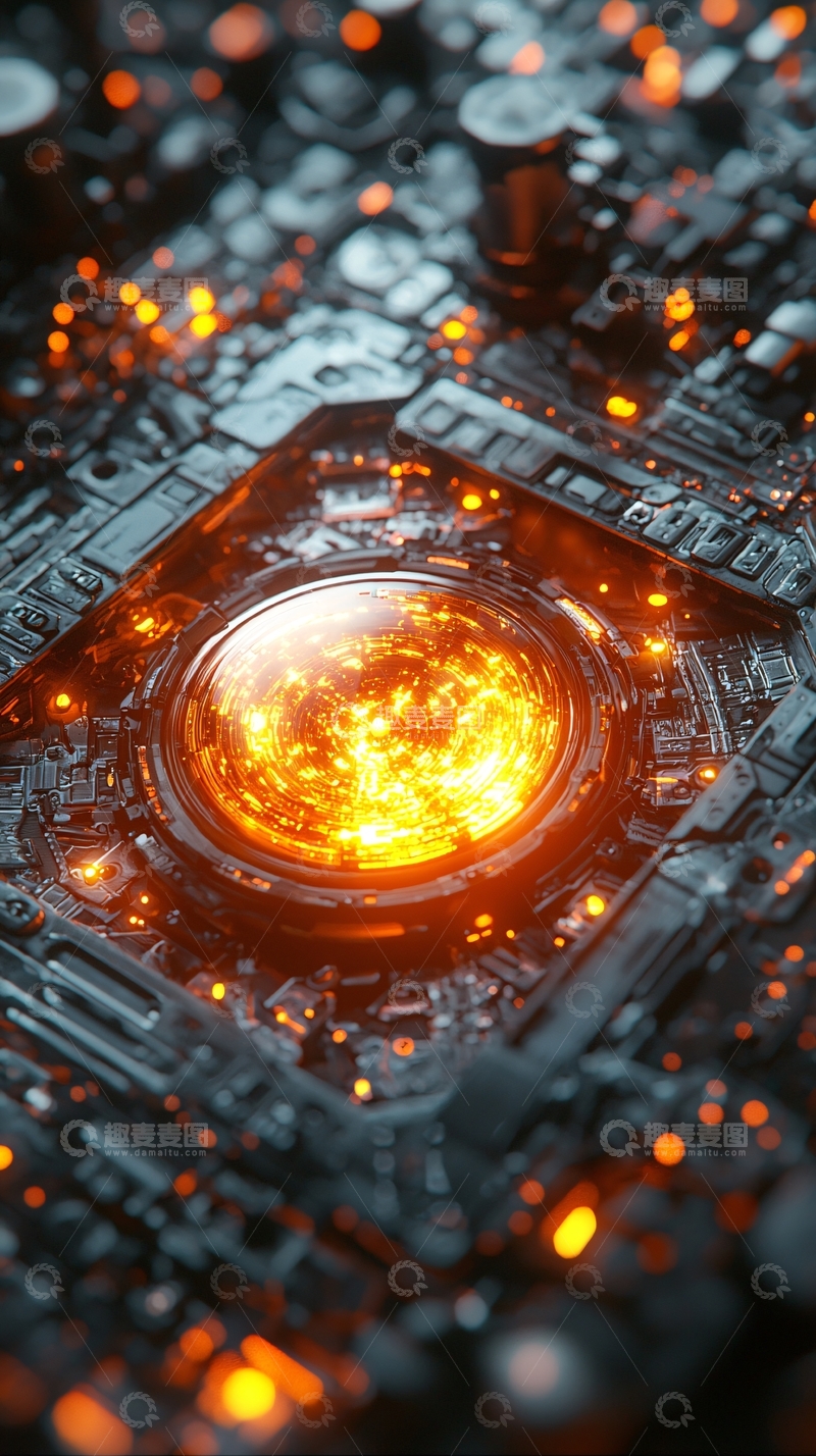 高清大图下载【趣麦麦图】未来科技核心