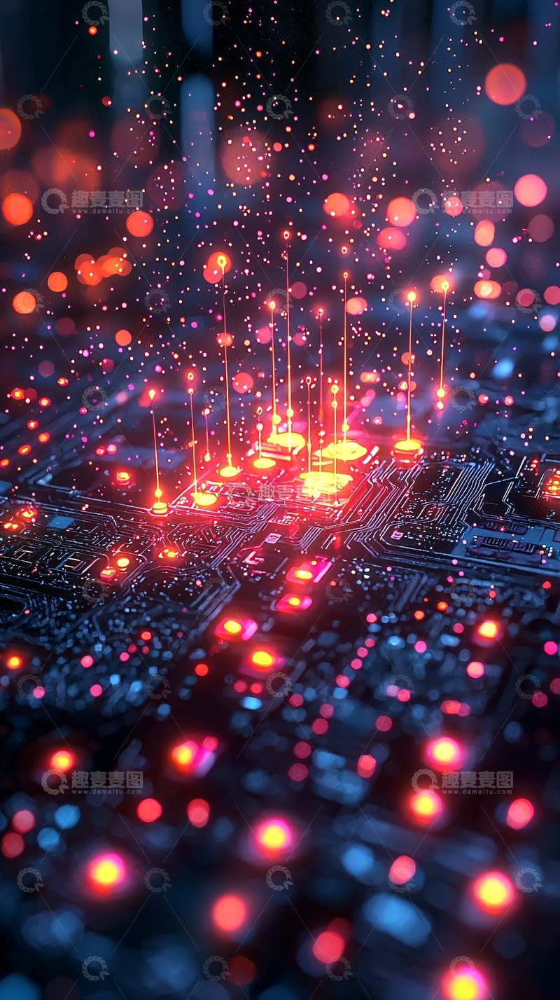 高清大图下载【趣麦麦图】炫酷科技感电路板