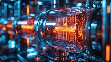 科技感十足的电子管特写