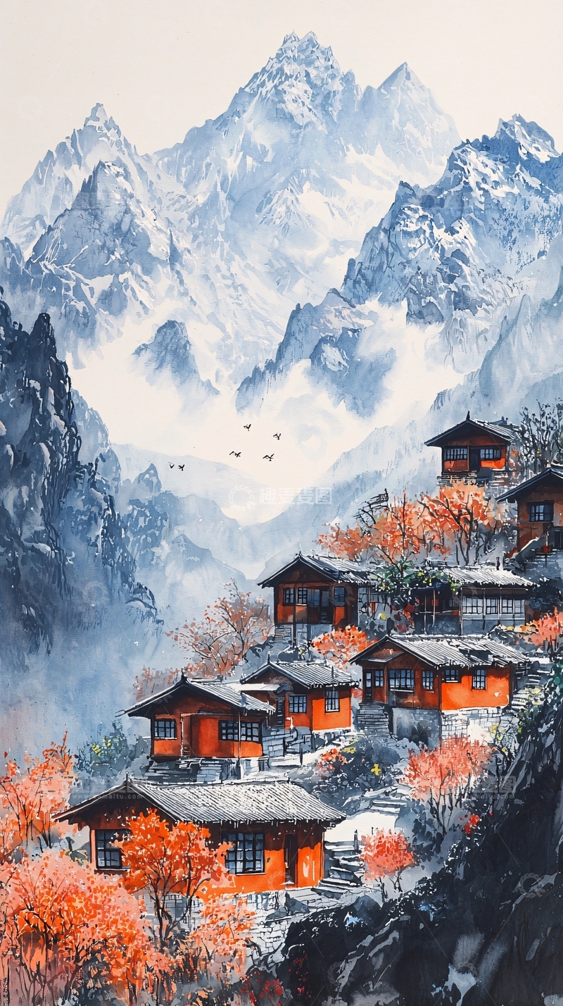 高清大图下载【趣麦麦图】水墨画