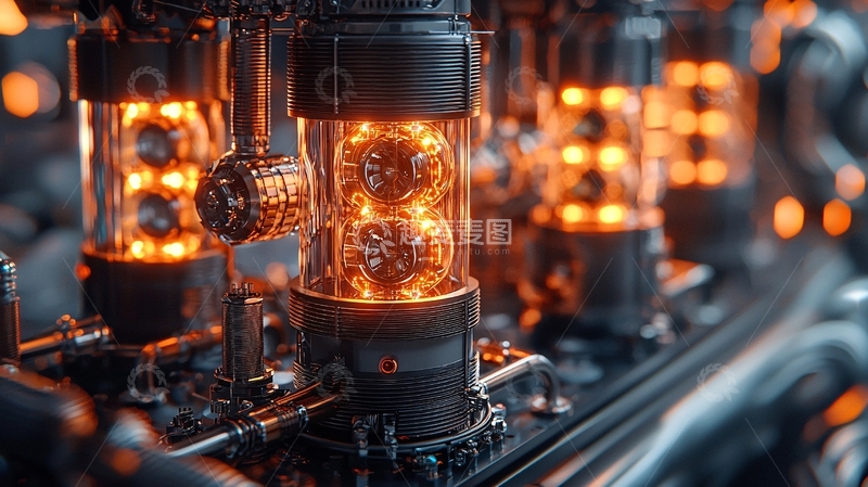 高清大图下载【趣麦麦图】发光电子管特写