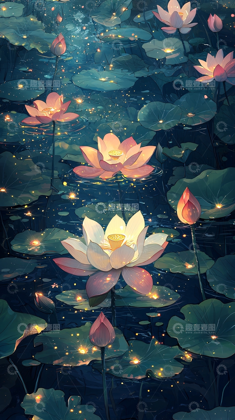 高清大图下载【趣麦麦图】唯美莲花图