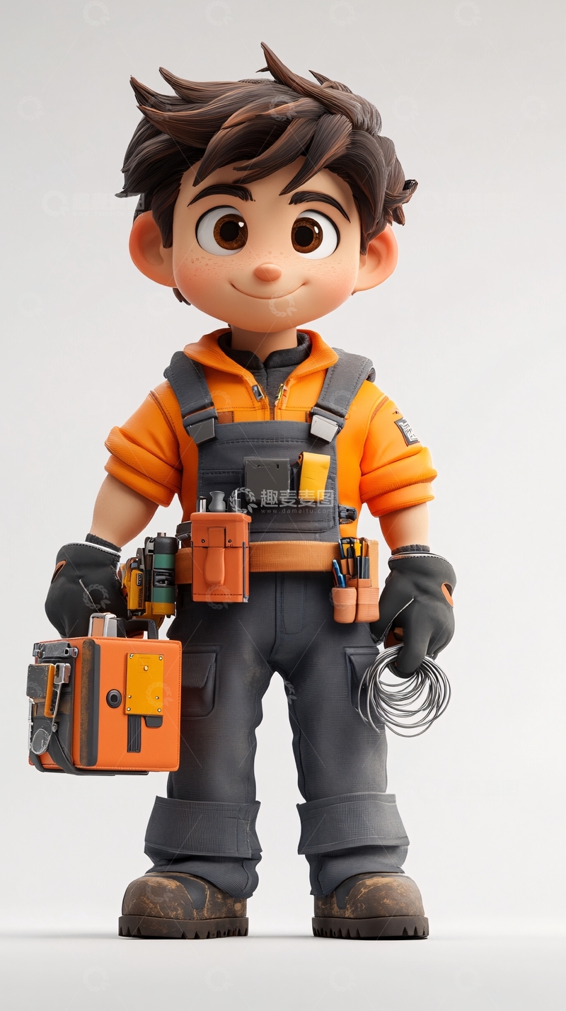 高清大图下载【趣麦麦图】卡通男孩