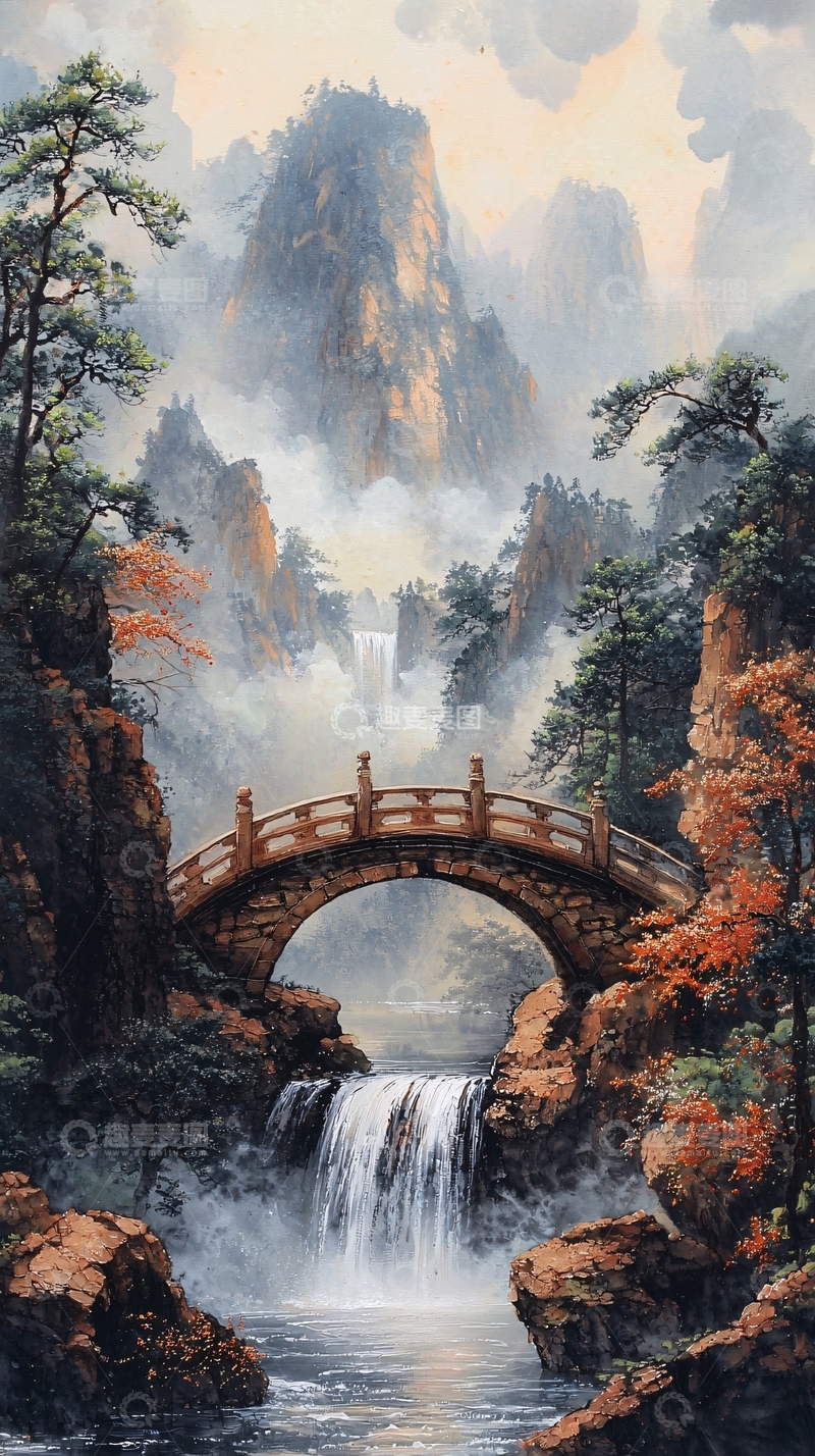 高清大图下载【趣麦麦图】中国风山水