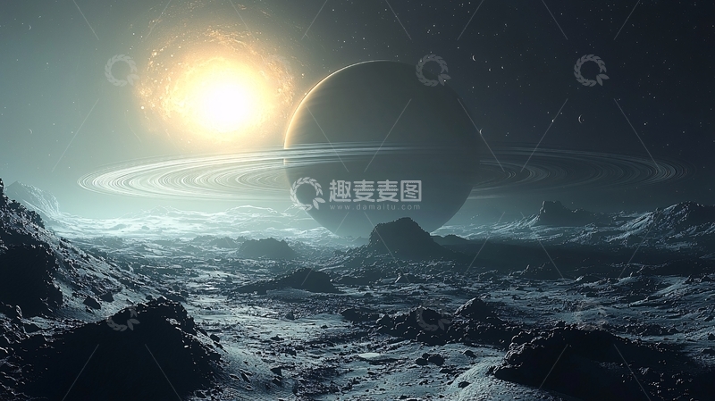 高清大图下载【趣麦麦图】星球与星环