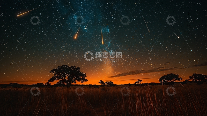 高清大图下载【趣麦麦图】流星雨