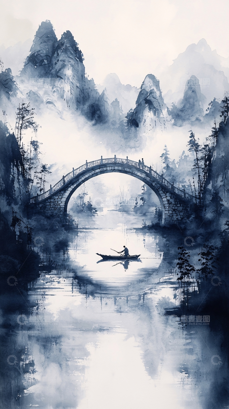 高清大图下载【趣麦麦图】水墨画