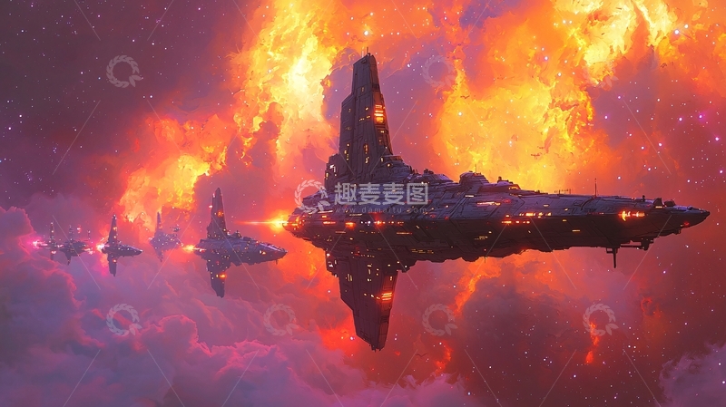 高清大图下载【趣麦麦图】宇宙飞船