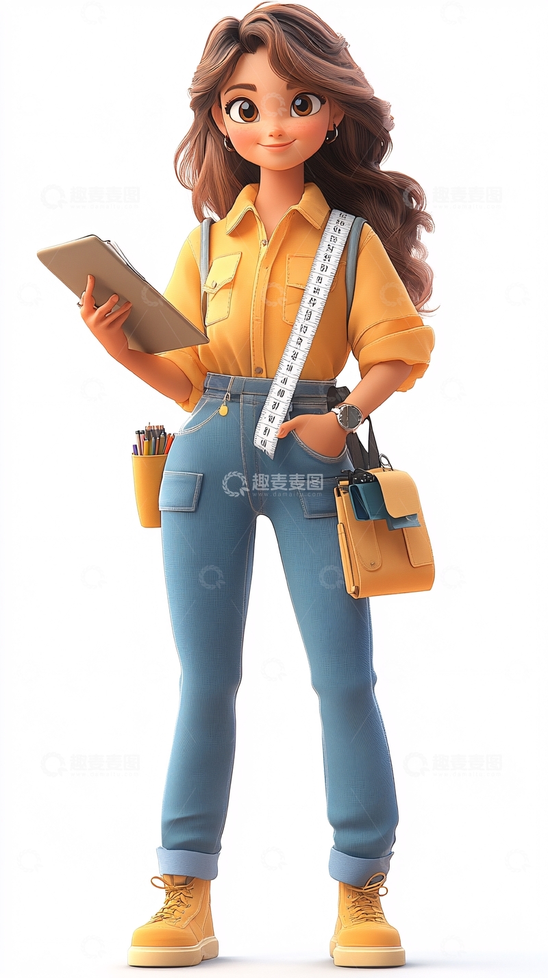 高清大图下载【趣麦麦图】卡通女孩87