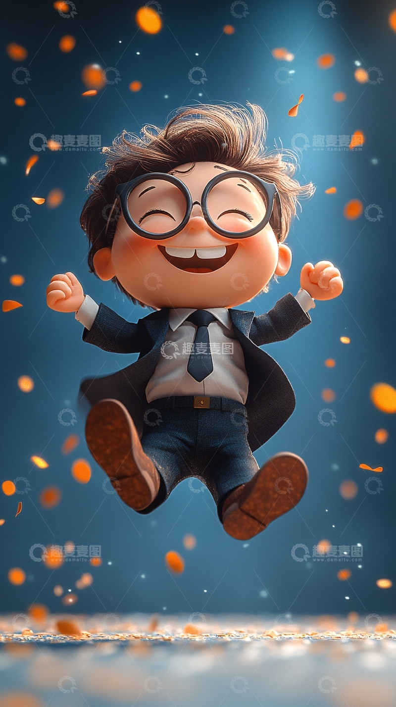 高清大图下载【趣麦麦图】开心的小男孩