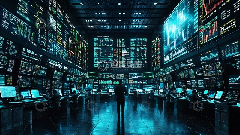 高清大图下载【趣麦麦图】大型数据中心监控室