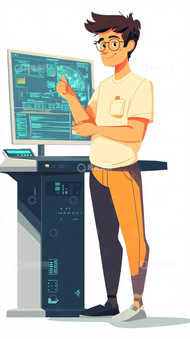 高清大图下载【趣麦麦图】程序员